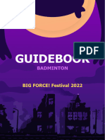 Guidebook Badminton BFF 2022