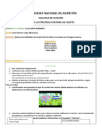 Planificación Por La Estrategia Contame Un Cuento