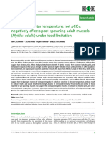 Elevated Seawater Temperature, Not PCO2