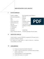 Informe Psicológico N°2