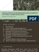 Application of Knowledge Management in Public Administration