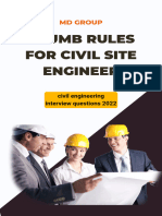 Thumb Rules For Civil Site Engineer