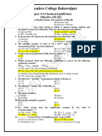 Chapter # 8 (Chemical Equilibrium)