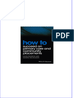 PDF How To Succeed On Primary Care and Community Placements David Pearson &amp Sandra Nicholson Download