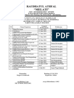 Contoh Jadwal Kesiapan IKM