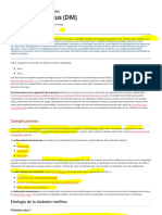 Diabetes Mellitus (DM) - Trastornos Endocrinológi