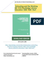 (FREE PDF Sample) Elementary Schooling and The Working Classes 1860 1918 Routledge Library Editions Education 1800 1926 Hurt Ebooks