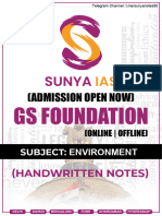 3.2 - Environment - GS Foundation - Class Notes - Sunya IAS