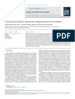 A Novel Porous Channel To Optimize The Cooling Performance of PV Modules