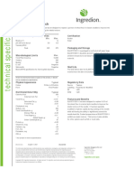 Ingredion - Tapioca Modify Starch - Spec