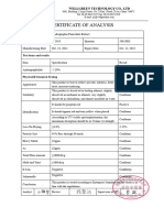 COA Andrographolide 10% Wellgreen