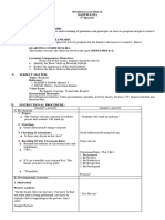 Lesson Plan in Mapeh 8 Pe 3rd Quarter