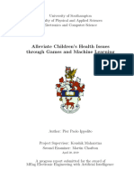 Alleviate Childrens Health Issuesthrough Gamesand Machine Learning