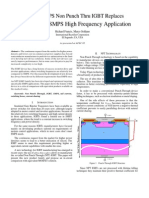 MOSFET in SMPS High Frequency Application: A New SMPS Non Punch Thru IGBT Replaces