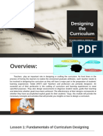 Lesson 1 Fundamentals of Curriculum Designing