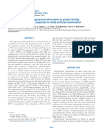 Use of On-Farm Milk Progesterone Information To Predict Fertility Outcomes in Dairy Cows Subjected To Timed Artificial Insemination