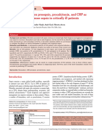 Comparison Between Presepsin Procalcitonin and CRP