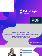 Apostas Finais CNU Blocos 1 A 7 Conhecimentos Gerais ANOTADA