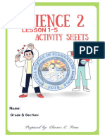 Science 2-Lesson 1-4 Activity Sheets