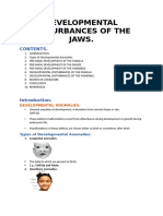 1.developmental Disturbances of The Jaws