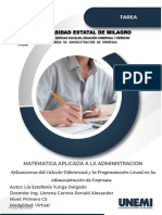 Calculo Diferencial y Programacion Lineal-Investigacion