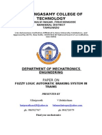 Fuzzy Logic Automatic Braking System in Trains