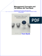 Full Download Strategic Management Concepts and Cases 1st Edition Ali Test Bank All Chapter 2024 PDF