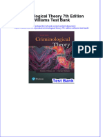 Full Download Criminological Theory 7th Edition Williams Test Bank All Chapter 2024 PDF