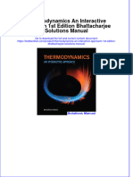 Full Download Thermodynamics An Interactive Approach 1st Edition Bhattacharjee Solutions Manual All Chapter 2024 PDF