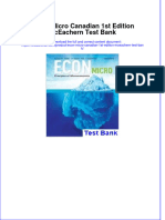 Full Download ECON Micro Canadian 1st Edition McEachern Test Bank All Chapter 2024 PDF