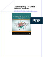 Full Download Criminal Justice Policy 1st Edition Mallicoat Test Bank All Chapter 2024 PDF