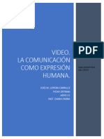 Video. La Comunicación Como Expresión Humana