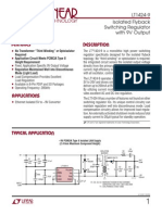 Isolated Flyback Switching Regulator W - 9V Output