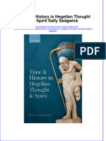 Full Download Time and History in Hegelian Thought and Spirit Sally Sedgwick File PDF All Chapter On 2024