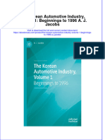 The Korean Automotive Industry, Volume 1: Beginnings To 1996 A. J. Jacobs Full Chapter Instant Download