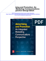 Advertising and Promotion: An Integrated Marketing Communications Perspective George Belch Full Chapter Instant Download