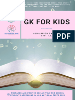 Mini GK Book For Kids - STD 1,2,3 - 2023