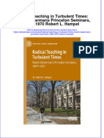 Radical Teaching in Turbulent Times: Martin Dubermans Princeton Seminars, 1966-1970 Robert L. Hampel Full Chapter Instant Download