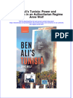 Full Download Ben Ali's Tunisia: Power and Contention in An Authoritarian Regime Anne Wolf File PDF All Chapter On 2024