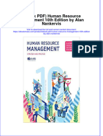 Full Download (Ebook PDF) Human Resource Management 10th Edition by Alan Nankervis File PDF All Chapter On 2024