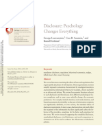 Sunstein, C. R. Et Al (2014) - Disclosure, Psychology Changes Everything