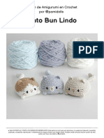 Gato Bun Lindo: Patrón de Amigurumi en Crochet Por @pamidolls