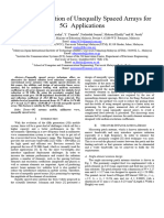 Sidelobe Reduction of Unequally Spaced Arrays For 5G Application