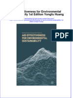 Aid Effectiveness For Environmental Sustainability 1st Edition Yongfu Huang Full Chapter Instant Download