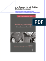 Solidarity in Europe 1st Ed. Edition Christian Lahusen Full Chapter Instant Download