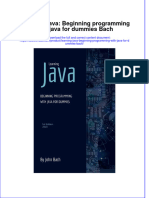 Full Download Learning Java: Beginning Programming With Java For Dummies Bach File PDF All Chapter On 2024