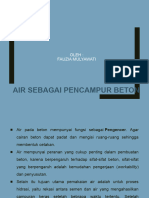 Materi 1 - Air Sebagai Pencampur Beton