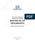 MANUAL PRACT LAB - BiologÃ A de Procariontes - 2023