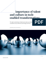 The Importance of Talent and Culture in Tech Enabled Transformations