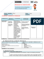 Sesión de Comunicación ESCRIBIMOS EL FINAL DE UNA LEYENDA